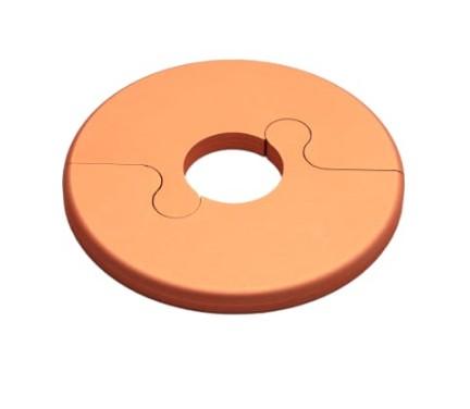 Metalwo Alu fit rosette &Oslash;16 - B&oslash;rstet kobber