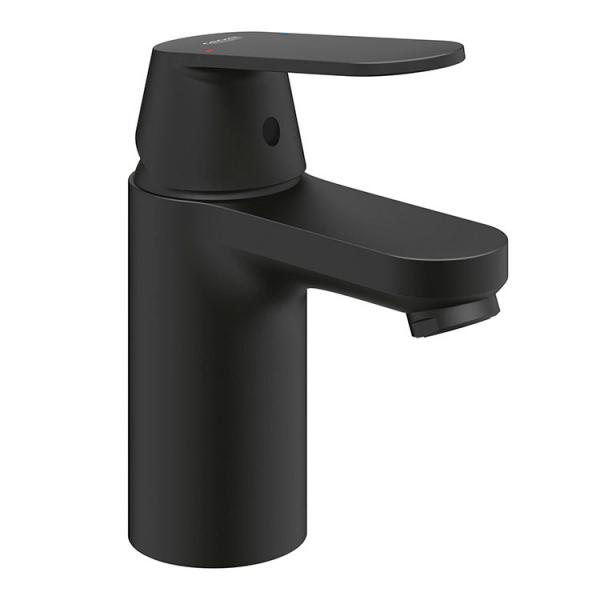 Grohe Get S h&aring;ndvaskarmatur m/push-open bundventil - Mat sort