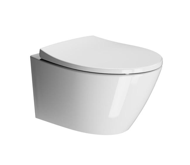 GSI Modo 52 kompakt v&aelig;gh&aelig;ngt toilet m/SwirlFlush og Extraglaze