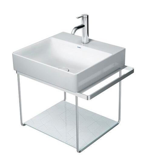 Duravit DuraSquare 50 stativ til h&aring;ndvask - V&aelig;gh&aelig;ngt - Krom