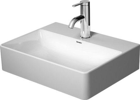 Duravit DuraSquare 45 h&aring;ndvask t/v&aelig;g eller m&oslash;bel - Uden hanehul - Uden overl&oslash;b