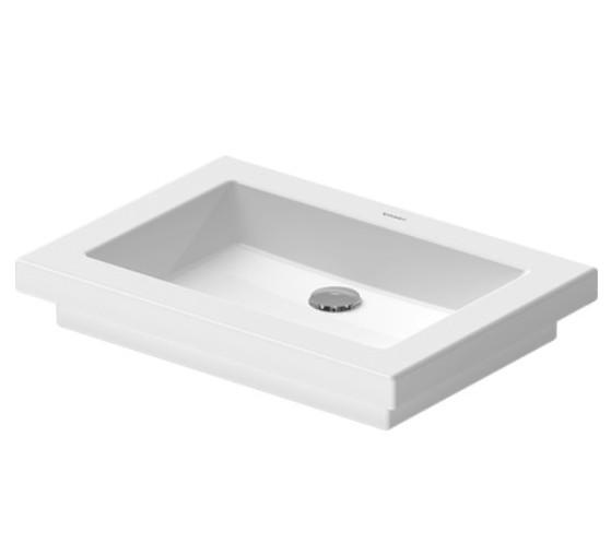 Duravit 2nd floor 58 h&aring;ndvask t/nedf&aelig;ldning - Uden hanehul