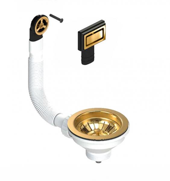 Lavabo universal bundventil til k&oslash;kkenvask - Messing/Guld