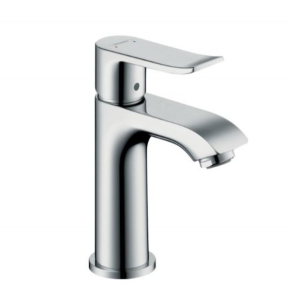 hansgrohe Metris 1-grebs h&aring;ndvaskarmatur 100 u/bundventil - Krom
