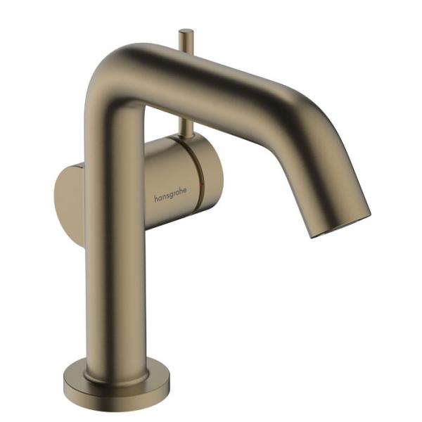 hansgrohe Tecturis S Fine h&aring;ndvaskarmatur 110 m/CoolStart, EcoSmart+ og push-open bundventil - B&oslash;rstet bronze