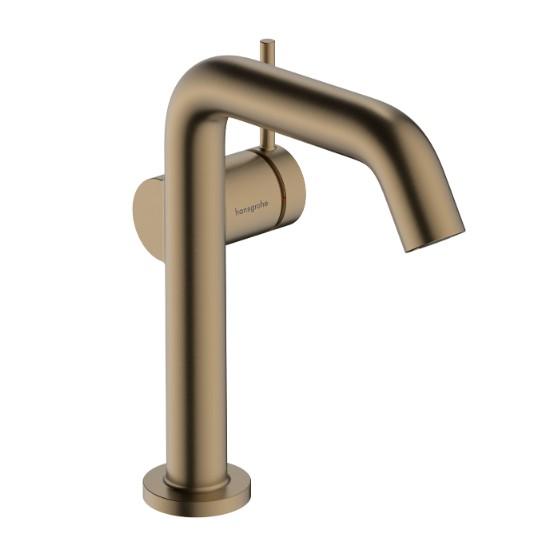 hansgrohe Tecturis S Fine h&aring;ndvaskarmatur 150 m/CoolStart, EcoSmart+ u/bundventil - B&oslash;rstet bronze