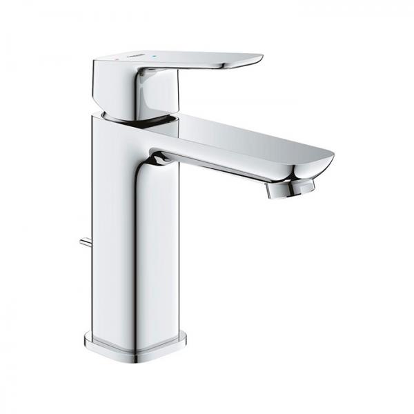 Grohe Cubeo M h&aring;ndvaskarmatur m/koldstart og l&oslash;ft-op bundventil - Krom
