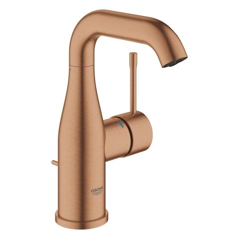 Grohe Essence New M h&aring;ndvaskarmatur m/bundventil - B&oslash;rstet warm sunset