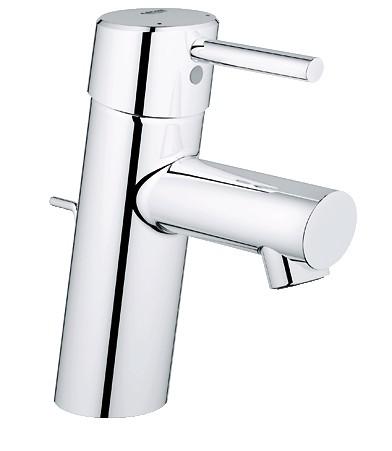 Grohe Concetto h&aring;ndvaskarmatur m/bundventil og Ecojoy