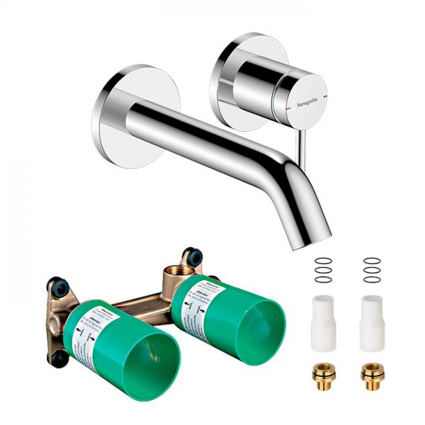 hansgrohe Tecturis S komplet h&aring;ndvaskarmatur til indbygning m/EcoSmart+ - 165 - Krom