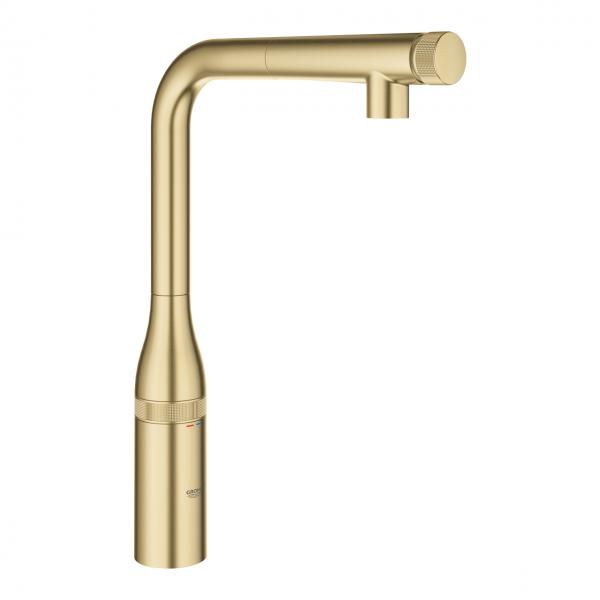 Grohe Essence Smart Control k&oslash;kkenarmatur - B&oslash;rstet cool sunrise