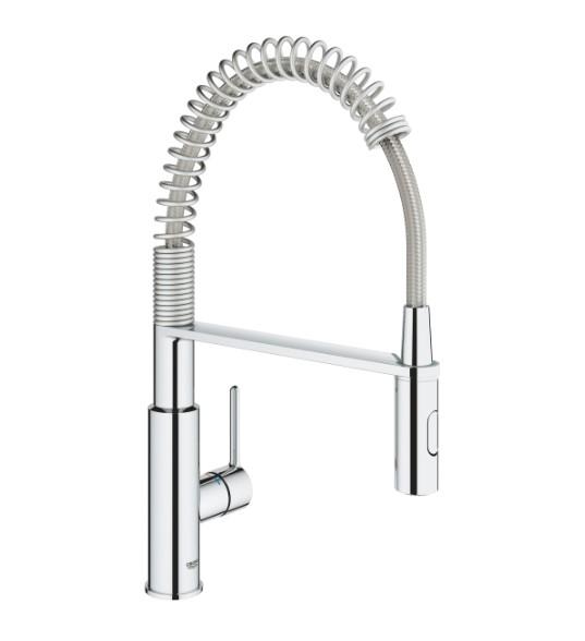 Grohe Get k&oslash;kkenarmatur m/C-tud og svingtud
