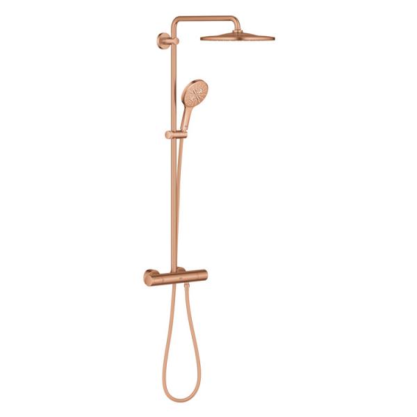 Grohe Rainshower SmartActive 310 brusesystem - B&oslash;rstet warm sunset