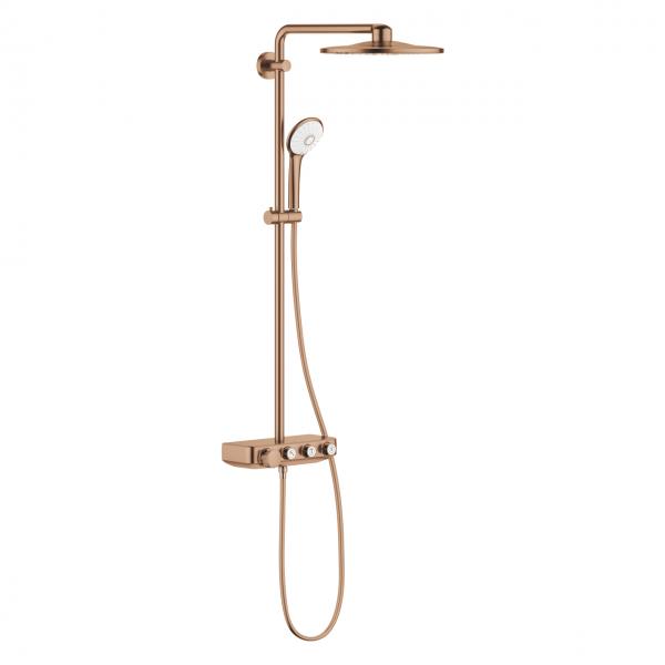 GROHE Euphoria SmartControl 310 Duo brusesystem - B&oslash;rstet warm sunset