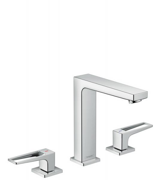 Hansgrohe Metropol 160 3-huls h&aring;ndvaskarmatur m/b&oslash;jlegreb - Krom