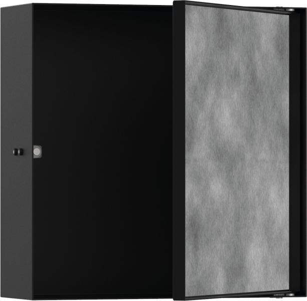 Hansgrohe XtraStoris indbygget hylde med flisebar l&aring;ge 300x300x100 - Mat sort