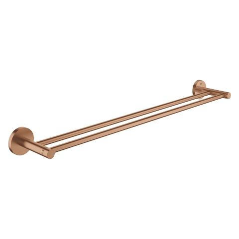 Grohe Essentials dobbelt h&aring;ndkl&aelig;deholder 600 mm - B&oslash;rstet warm sunset