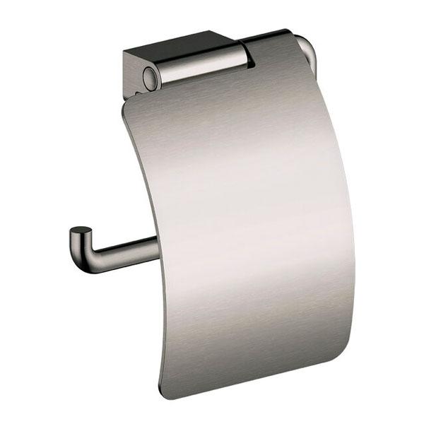 Damixa Zen toiletrulleholder m/l&aring;g - B&oslash;rstet grafitgr&aring;