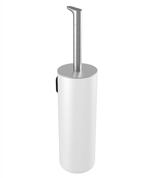 Outlet - Pressalit Style toiletb&oslash;rste t/v&aelig;g eller gulv - B&oslash;rstet st&aring;l/hvid