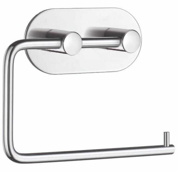 Beslagsboden selvkl&aelig;bende toiletpapirholder BK1097 - Krom
