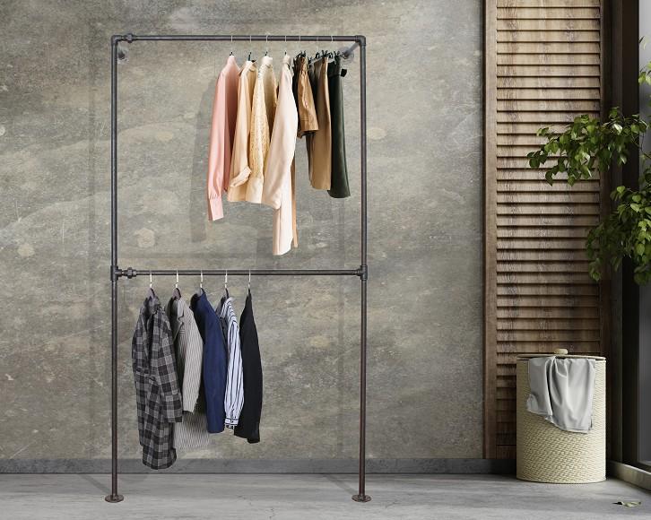 Simple Racks Harlem v&aelig;gh&aelig;ngt t&oslash;jsystem - 120 x 35 CM