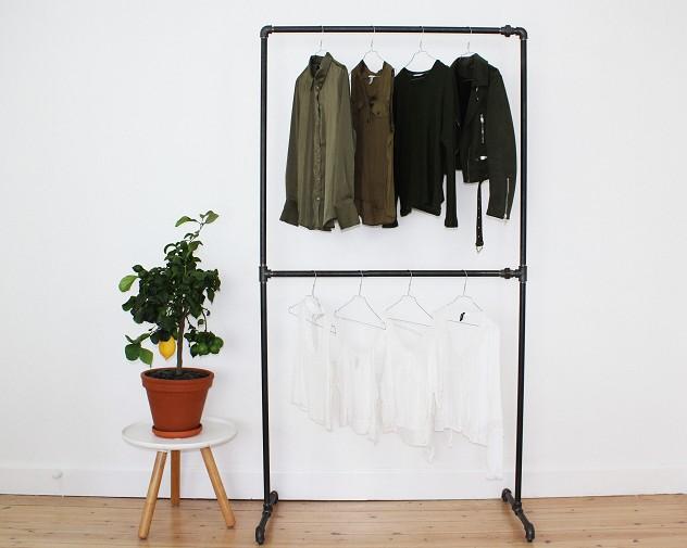 Simple Racks Tribeca fritst&aring;ende t&oslash;jstativ - 63 x 50 CM