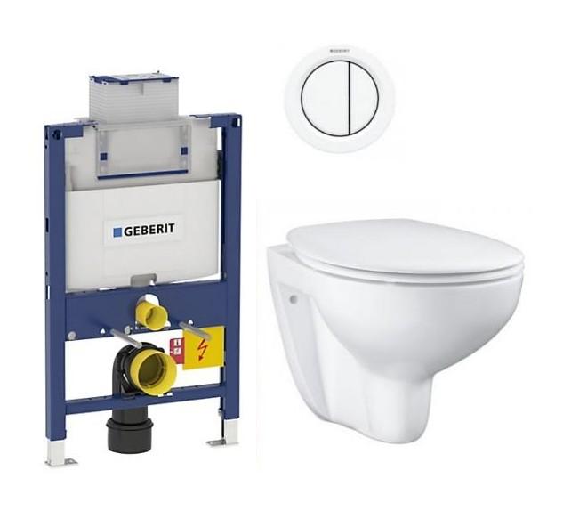 Grohe Bau Rimless toiletpakke inkl. lav cisterne, hvid betjening og s&aelig;de m/soft-close