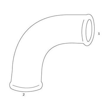 GF Galvaniseret b&oslash;jning - Muffe/nippel - 1/2"