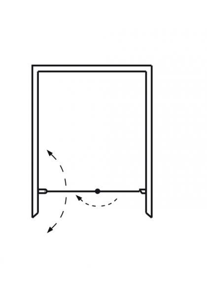 Hafa Igloo 85 folded&oslash;r 83-90 cm - Klar glas/mat sort