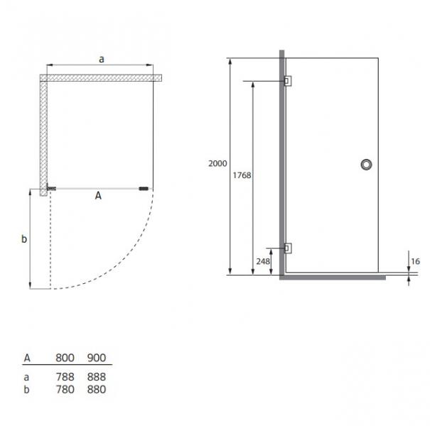 Hafa Infinity brused&oslash;r 80 - Messing