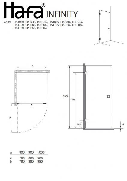Hafa Infinity Lace brused&oslash;r 80 - Messing