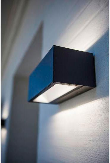 Lutec Architectural Gemini aflang udend&oslash;rslampe til v&aelig;g 4000K
