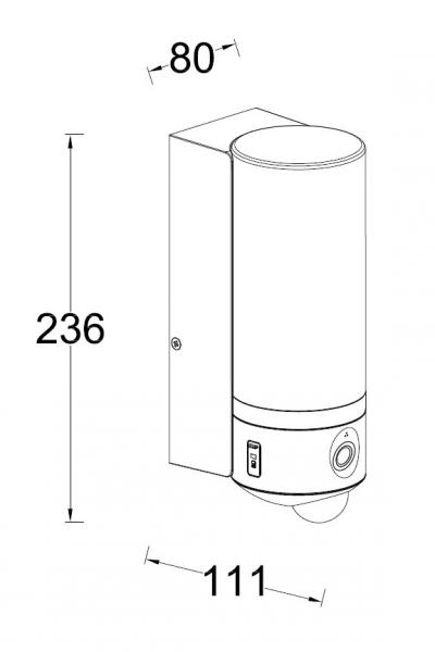 Lutec Security Pollux udend&oslash;rslampe m/kamera, lyd og sensor