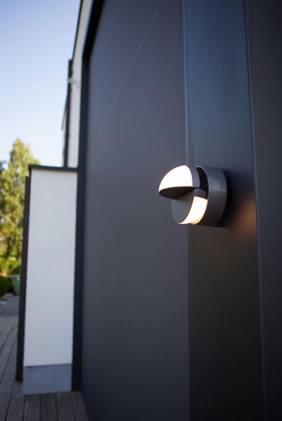 Lutec Architectural Eklips udend&oslash;rs v&aelig;glampe