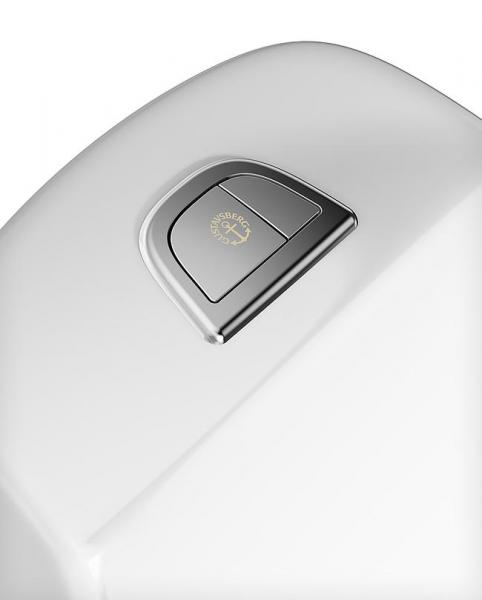 Gustavsberg Nautic v&aelig;gh&aelig;ngt toilet 1522 m/C+ og &aring;ben skyllerand