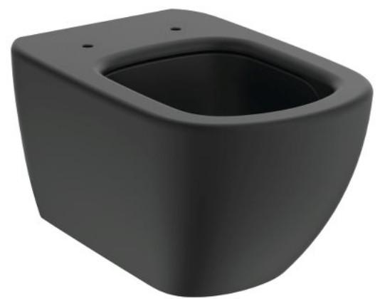 Ideal Standard Tesi v&aelig;gh&aelig;ngt toilet m/softclose s&aelig;de - Mat sort