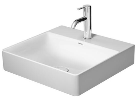 Duravit DuraSquare 50 m&oslash;belvask - 1 hanehul - Uden overl&oslash;b