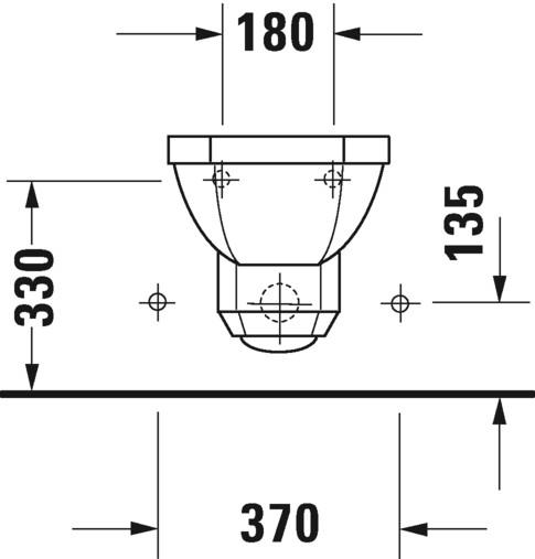 Duravit 1930 v&aelig;gh&aelig;ngt bidet