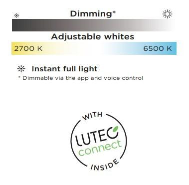 Lutec Fran Solar udend&oslash;rs v&aelig;glampe m/solceller og sensor - Mat sort