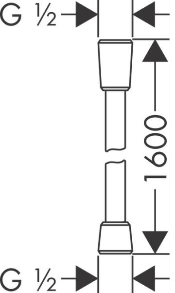 hansgrohe Isiflex bruserslange 160 cm - B&oslash;rstet bronze