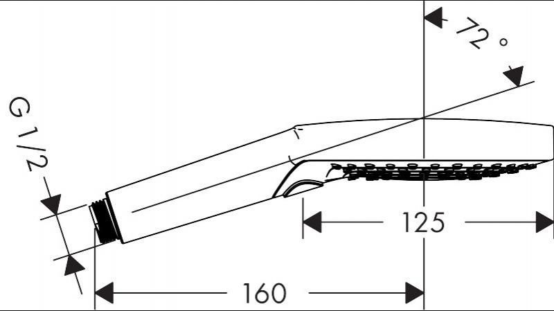 Hansgrohe Raindance Select S 120 3jet H&aring;ndbruser - B&oslash;rstet bronze