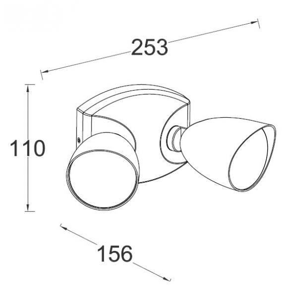 Lutec Security Shrimp udend&oslash;rslampe u/sensor