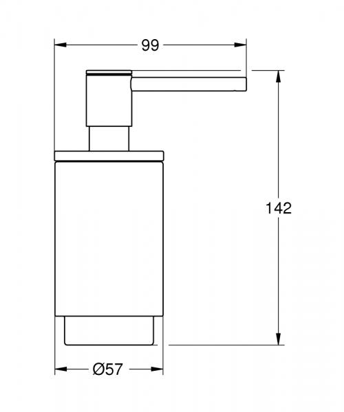 Grohe Selection s&aelig;bedispenser - B&oslash;rstet warm sunset