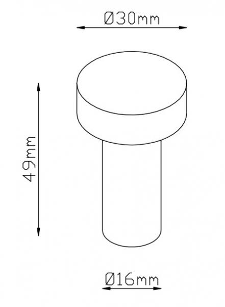 Lavabo Luna h&aring;ndkl&aelig;dekrog - Stor model - 2 stk - Mat sort