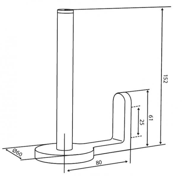 Damixa Zen reserve toiletrulleholder - Steel