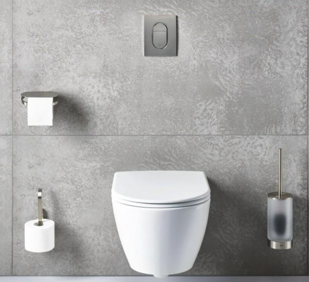 Grohe Selection toiletb&oslash;rste til v&aelig;g - B&oslash;rstet hard graphite