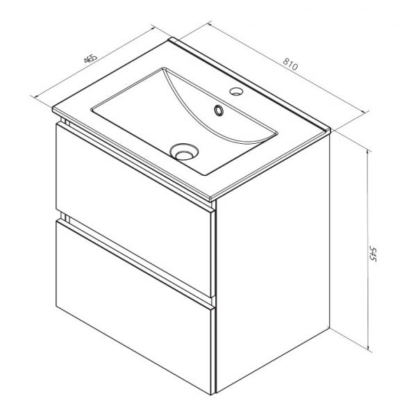 Sanibell Online 80 m&oslash;belpakke - Bardolino eg - Flatpack