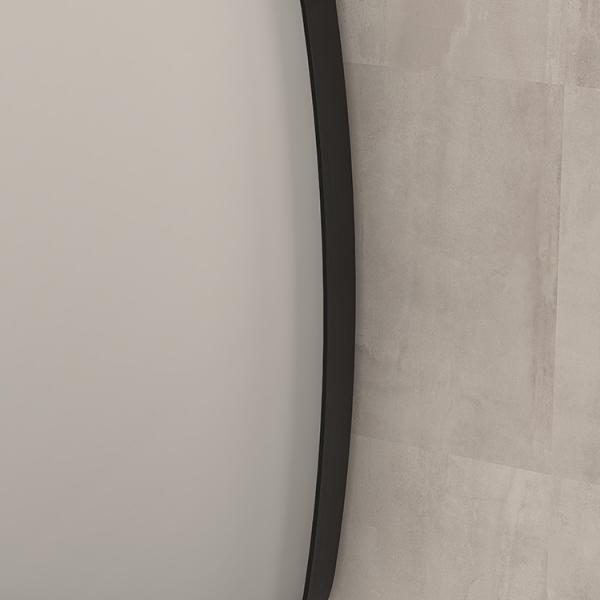 Sanibell Ink SP29 superellipse spejl m/ramme 120 x 80 cm - B&oslash;rstet gunmetal