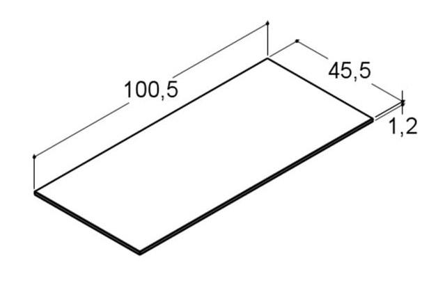 Dansani Bordplade Silestone 100,5 cm - Blanco Zeus