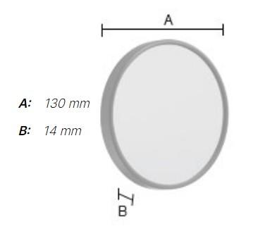 Smedbo kosmetikspejl m/sugekop - 12 x forst&oslash;rrelse - Mat sort